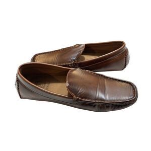 FARANZI Connel  Shoes Driver Loafers Brown Moccasins Business Slip On Men Sz 8